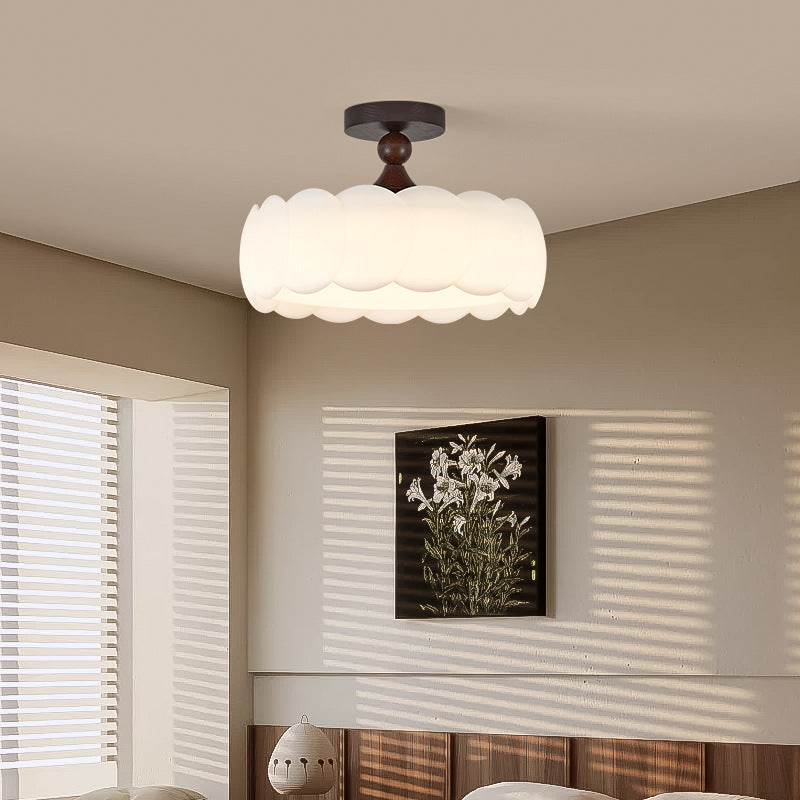 French medieval bedroom light living room light new lighting retro cream wind children's room led eye protection ceiling light