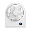 new arrival digital display desktop fan usb rechargeable silent outdoor portable foldable small fan one piece minimum batch