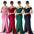 European and american  sexy evening dresses cross-border e-commerce african  bridesmaid wedding slip dresses