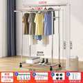 Single and parallel bar clothes hanger - 1.2m (double pole single layer)