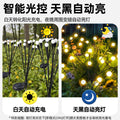 Solar outdoor lights for home courtyard internet celebrity small courtyard 2025 new style landscaping garden lawn firefly lights