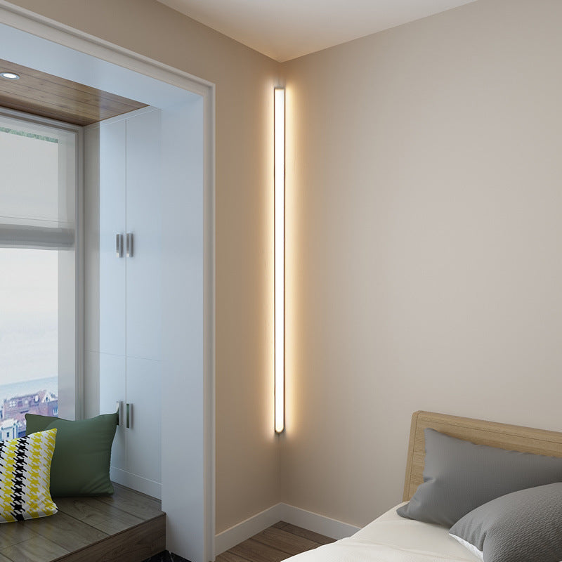 Minimalist corner wall lamp, Nordic living room bedroom store creative personalized atmosphere lamp strip LED lighting