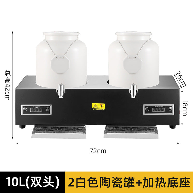Milk tripod, hotel restaurant ceramic milk tripod coffee tripod numerical control heating stainless steel hot and cold tripod, juice tripod