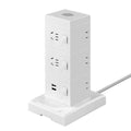 Smart tower power strip with night light, multi-port usb, and long cord – home power strip with multiple outlets