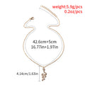 Wholesale vintage snake pendants - european & american cross-border trendy jewelry - snake-shaped elements with diamond accents - high-end sweater necklace for women