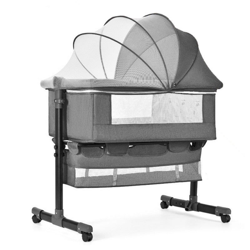 Movable game crib foldable patchwork large bed portable baby bed baby rocker changing table newborn