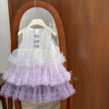 summer girls' tulle dress - toddler & little girl - summer style, tiered princess dress, trendy cake skirt