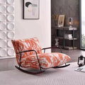 Ink painting retro rocking chair for home single bedroom living room balcony lazy sofa casual lounge chair casualaccessible luxury style