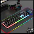 Limei gtx350 illuminated keyboard and mouse combo - floating keyboard, mechanical feel, esports gaming mouse and keyboard set