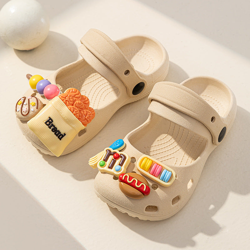 Kids' clogs - summer girls' indoor/outdoor non-slip soft sole princess baby cartoon cute slippers