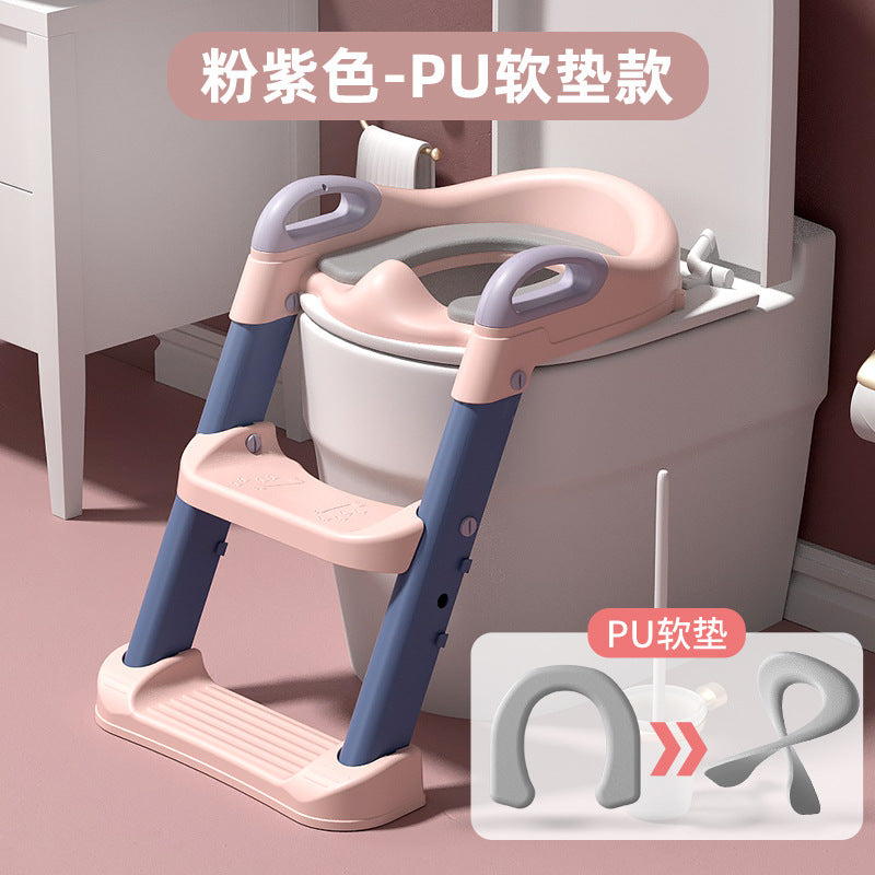 Kids toilet step-type foldable toilet infant toilet boy girl stair-type foot urine pain urinal