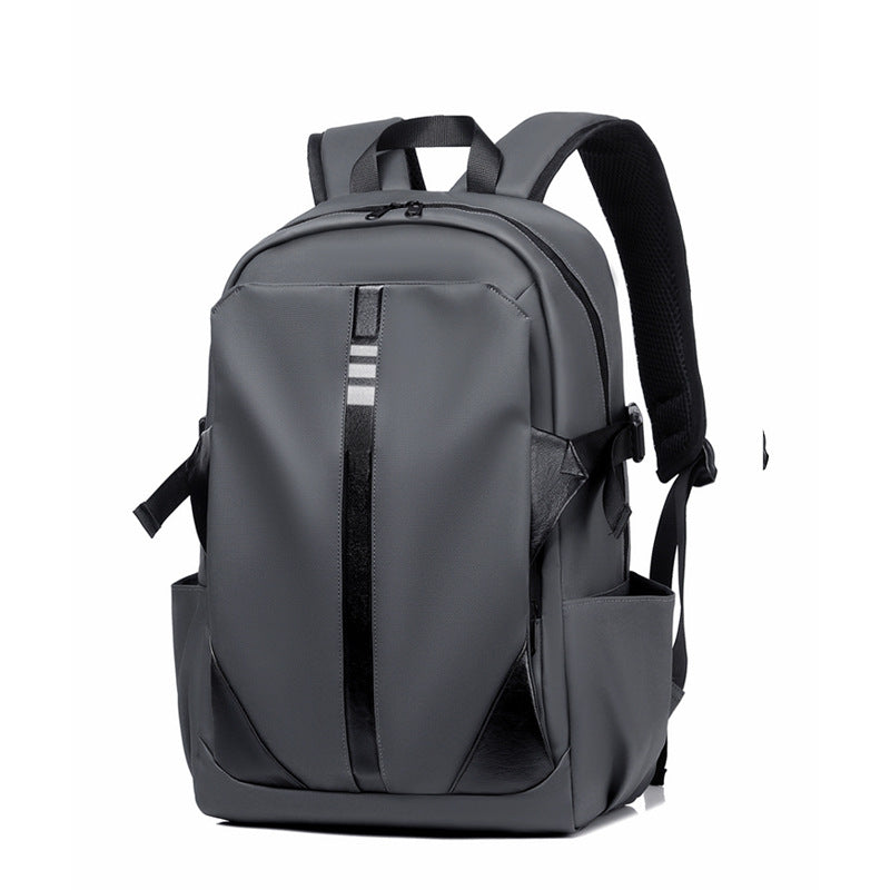 School bag large capacity dirt-resistant new large capacity casual backpack solid color business trip backpack student school bag