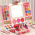 Kids' cosmetics toy princess doll set dressing table play house girl music makeup box wholesale gift