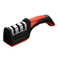 Multifunctional knife sharpener - home sharpening stone, quick knife sharpener, fixed-angle scissor & cleaver sharpener, fully automatic edge sharpening, portable