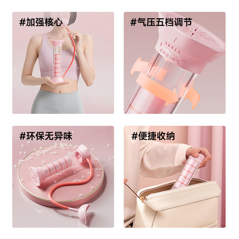 Breathing dumbbell abdominal breathing lung capacity slim belly breathing trainer running facial men's and women's fitness equipment