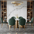 Luxury high-end dining chair - italian designer astrid leaf chair - upholstered backrest - perfect for small spaces - dining table chair