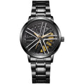 2025 new sports car wheel rotating watch - men's quartz watch with stylish car wheel design