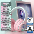 Over-ear wireless bluetooth headphones - deep bass, high-fidelity audio, open-ear design, sports & gaming, card slot, universal compatibility with mobile phones