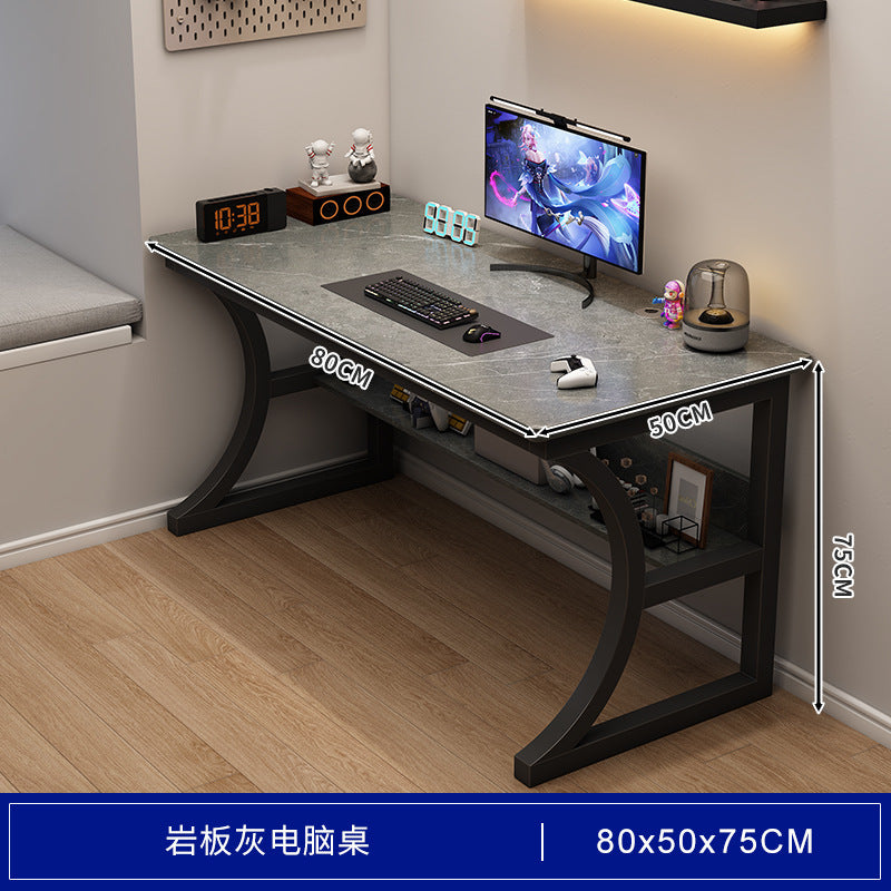 Bedroom study desk computer desk desktop gaming desk home office desk with storage shelf simple desk