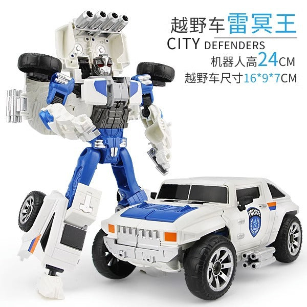 Transforming robot toy for boys, children's educational assembly car model, king kong mech suit, ages 1-3-6
