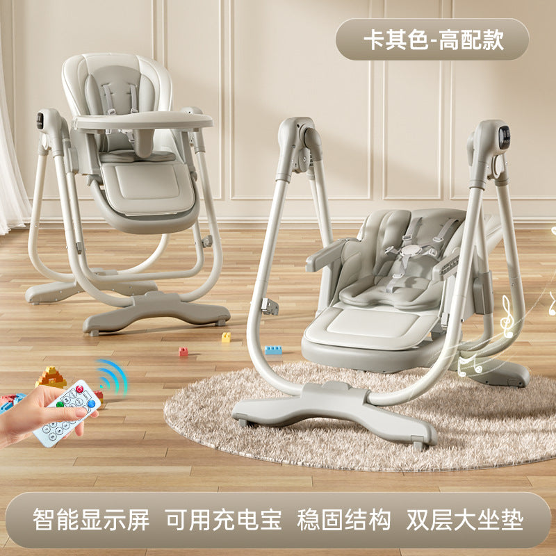 Baby high chair - multifunctional, adjustable height, reclining, portable dining chair for infants and toddlers