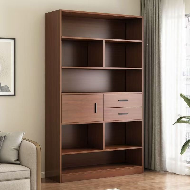 Bookcase floor-standing locker for home living room display cabinet wall-mounted storage locker bedroom with door dust-proof bookshelf