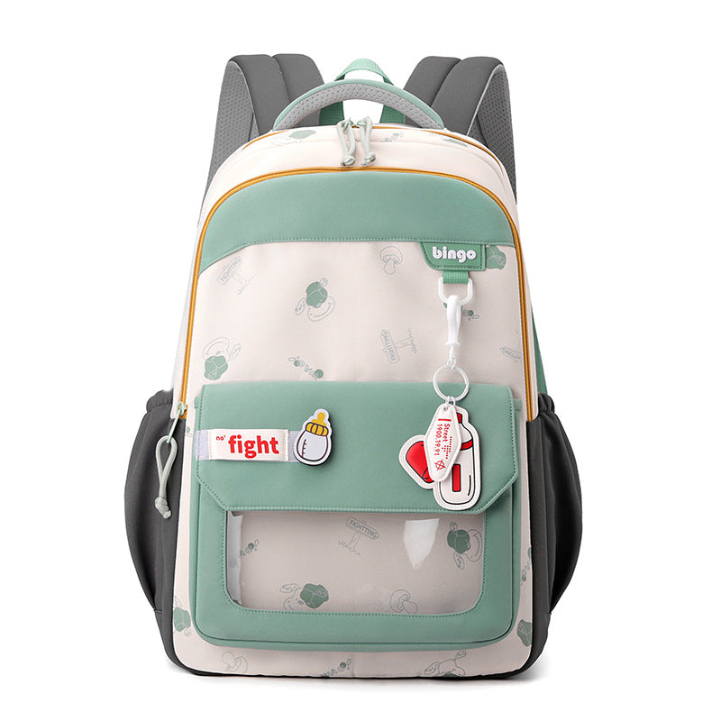 New schoolbag backpack girls simple leisure student bag college style backpack junior high school high school campus schoolbag