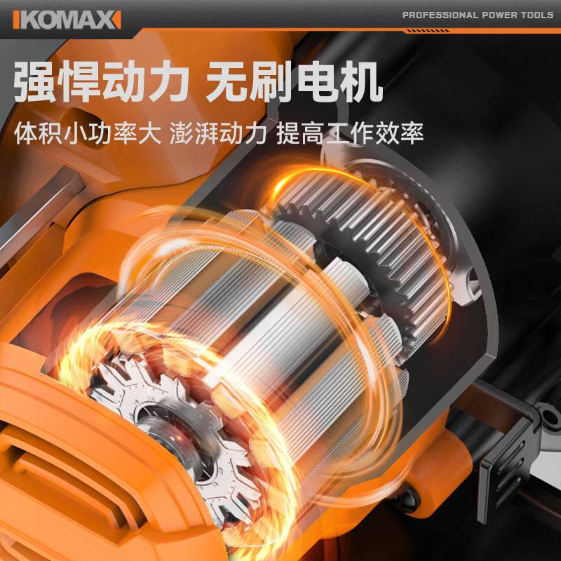 Brushless electric circular saw - cordless power saw for woodworking - circular saw - disc saw - small handheld electric saw - portable cutting machine