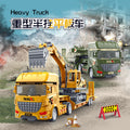 large flatbed transport truck semi-trailer trailer artificial inertia heavy flatbed truck kids engineering vehicle model