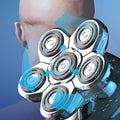 Six-head bald razor multi-function electric shaver bald head shaving machine suit wholesale full body wash