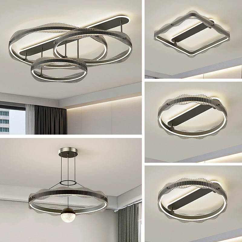 Living room light 2025 new light luxury high-end Italian minimalist living room main light ceiling light whole house lighting package