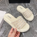 Summernew arrivalfairy small fragrant slippers women's ins trendy outwear one-line slippers soft bottom lightweight sandals thick sole