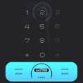 Semi-automatic fingerprint security door lock, ttlock electronic lock, tuya smart lock, password lock, fingerprint lock