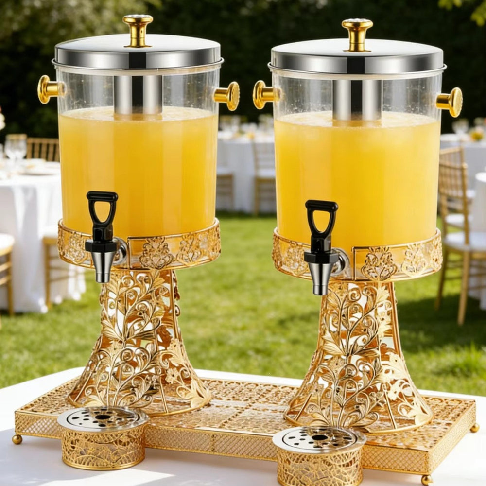Commercial stainless steel self-service beverage dispenser, 8l european-style juice machine, cold drink dispenser for hotels and restaurants - in stock