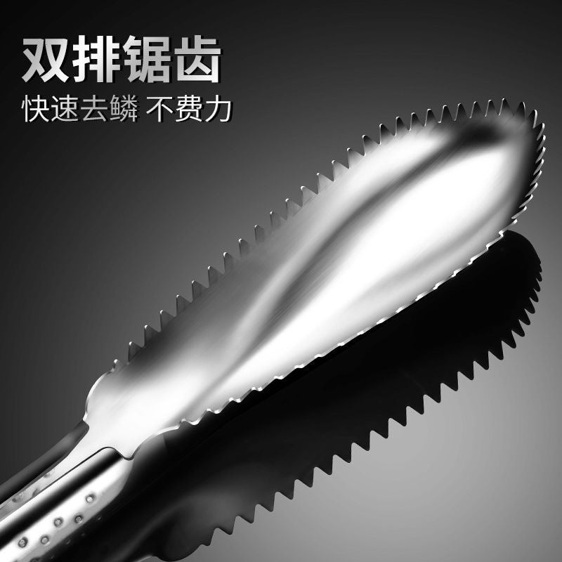 New 304 stainless steel fish scale remover - commercial grade fish scaler, fish scale knife, and heavy-duty fish scale brush for efficient fish cleaning