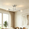 exclusive nordic light luxury double-head ceiling lamp multi-color geometric living room bedroom no main lamp export supply lamp
