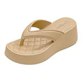New eva fashion platform flip-flops - stylish, height-boosting, casual, and versatile for beach vacations and everyday wear