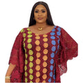 supply of lace looseplus size women's robe stripesd flower round neck long sleeves fashion popular model special price