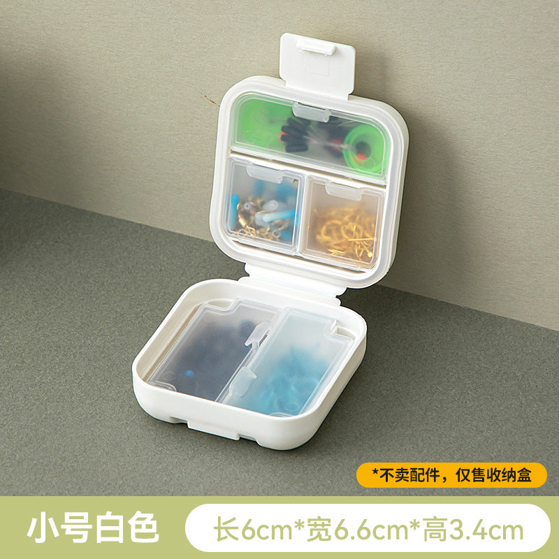 Portable fishing gear storage box Grid accessories storage box Multifunctional sealed waterproof fish hook storage box Fishing supplies