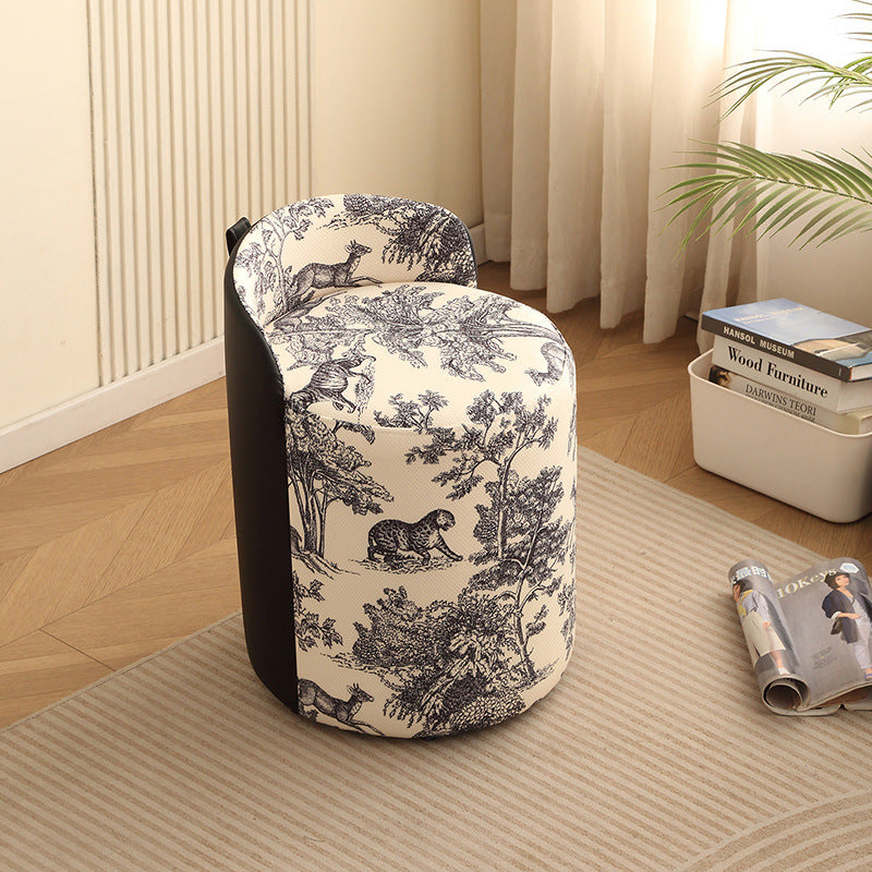 Stool for homemodern casual round stool classy sofa shoe changing stool living room dressing table makeup small chair
