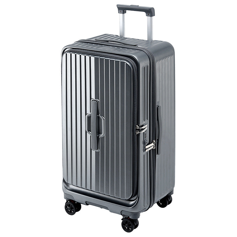 Multi-opening suitcase Front open cover trolley case 20-inch boarding case 2025 new large-capacity universal wheel case