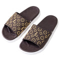 Women's summer slippers - versatile platform sandals for men and women - embossed chunky sole slides - fashionable and comfortable casual thong sandals