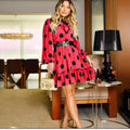 New arrival: plus size african women's ruffle chiffon dress with belt - perfect for , , and !
