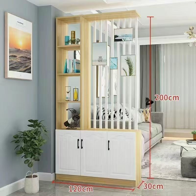 Entrance door shoe cabinet, entrance cabinet, all-in-one screen partition, living room cover, wine cabinet, storage rack, prosperous decoration cabinet