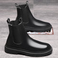 Chelsea boots men's high-top shoes chimney popular cotton shoes autumn winter trendy men's bootsworkwear british style snow boots