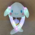 Cinnamon dog with light