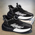 Rotating buckle men's shoes spring 2026 new youth casual running sneakers height increasing versatile dad shoes trendy sneakers