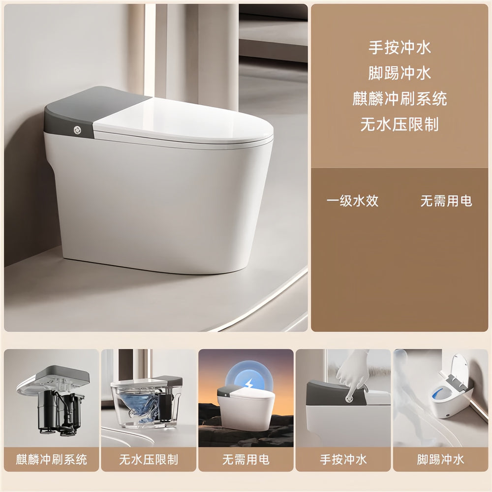 Standard toilet for home bathroom first-class water efficiency toilet kick large diameter deodorizing filter easy to clean anti-blocking