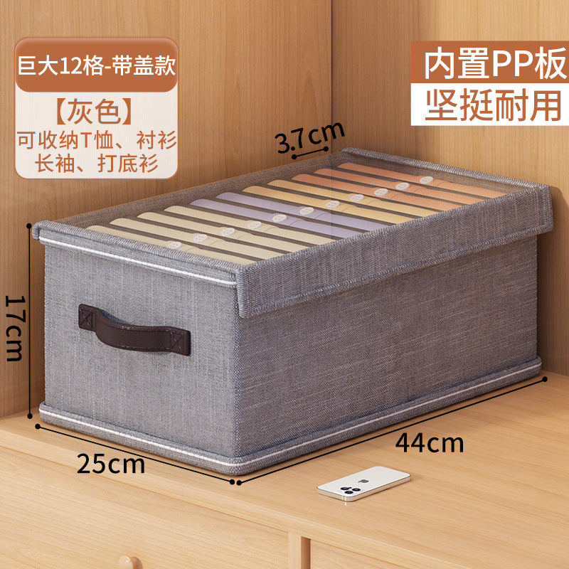 Cross-border good things, pants storage artifact, clothes, jeans, grid box, drawer-type dormitory wardrobe, layered finishing box
