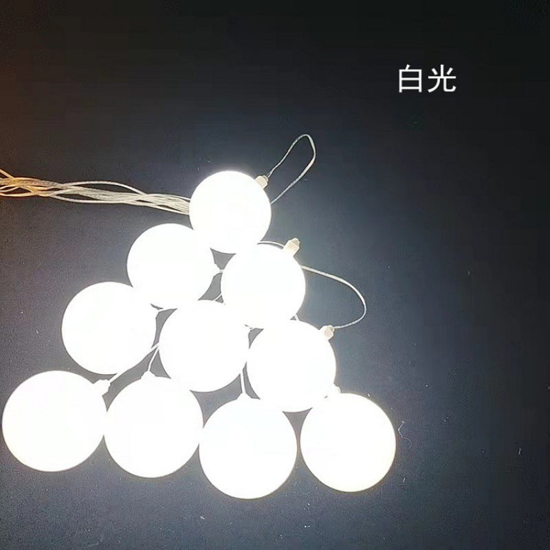 Wedding ceiling light milk white ball light string dragon ball wedding hall hotel window ceiling light string decoration props